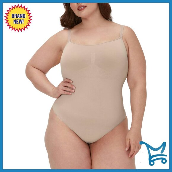 Seamless Firm Control Thong Bodysuit Shapewear Tummy Control